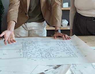 Plan eines Gebäudes